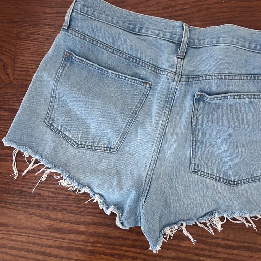 Madewell Relaxed Denim Shorts Cedarcroft Wash Size 32" Size 14 - Picture 9 of 13